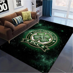 Celtic FC Logo Vaip Elutoa, Magamistoa, Kodu Diivani Kaunistuseks, Laste m&auml;ngimiseks Libisemiskindel P&otilde;randamatt 80x120cm( 31x47in)