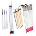 23/48 tk k&uuml;&uuml;nte kunsti maalimiseks joonistuspliiatsid otsikud poleerimisploki pintsli komplekt 23Pcs valge