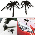 1 paar autokleebiseid 3D &auml;mblikumustriga varjuefektidega autokleebise mootorratta kleebis One Size