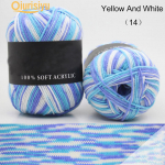 50g Kolmekordse kaubam&auml;rgiga kudumine heegeldatud piim puuvillane beebivillane l&otilde;nga partii