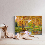 Huacani 3D teemantmaal maastik tikandid rist&otilde;mblus kodukaunistus 25*35 cm