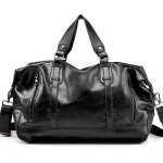 Moodne meeste veekindel reisikohver, suure mahutavusega vabaaja suure mahutavusega PU-nahast kott must