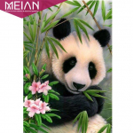 Ristpistes tikkimiskomplektid V&auml;rvilised flamingopuuvillast  Panda  maalid ise n&auml;put&ouml;&ouml; 20X30