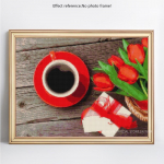 DIY teemantmaal t&auml;is&uuml;mar lilleline roosi teemantmosaiik ristpistes tikandid 20X30CM