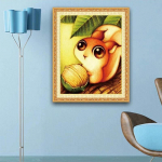 Mosaiik n&auml;put&ouml;&ouml; 5D isetehtud teemantmaal Multikas loomapilt lapse ristpistes &uuml;mmarguseks 30*40 cm full round