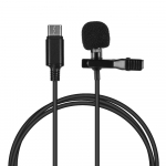 Uus klamber rev&auml;&auml;riga mikrofoni k&auml;ed-vabad juhtmega kondensaator Mini Lavalier Mic must