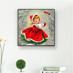 Teemanttikandid J&otilde;ulut&uuml;druk Teemantmaal Rhinestones t&auml;is &uuml;mmargune pilt Saabumise Teemant 30x30CM