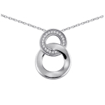 Altesse [K6401] &ndash; valge 'Goddess' h&otilde;bedane kaelakee h&otilde;be