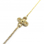 Les Tr&eacute;sors De Lily [M0645] - Bracelet Plaqu&eacute; or 'Flora' blanc kuld