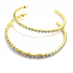 Les Tr&eacute;sors De Lily [M1878] - Boreaalsest valgest kullast kivist r&otilde;ngask&otilde;rvar&otilde;ngad  Sissi  - 7 cm 3 mm kuld