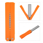 Mini kokkupandav kahepoolne 400/600# teritaja kivi viiraskivi teritamine kollane