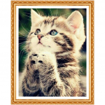 DIY 5D Naughty Kitten Teemantmaali Ristpistes Kasside komplekt Teemanttikandid Loomade Teemant 20X30CM