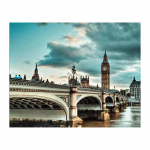 5D Teemantmaal City Bridge Teemanttikandid Ristpistes Kodukaunistus K&auml;sitsi valmistatud kingitused Round 20x30cm