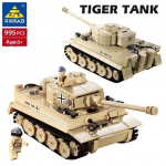 KAZI Tiger Heavy Tank . VI Ausf. E mudel Ehitusklotsid M&auml;nguasjad Lapsed Kingitused poistele m&auml;nguasjad 995 tk Modulaarsed ehitusklotsid