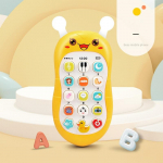 Laste lugude masin, pusle alusharidusega v&auml;ike mesilane mobiiltelefon v&otilde;ib hammustada silikoonmaterjalist multifunktsionaalne pusle &otilde;ppemasin