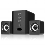 D-202 USB juhtmega kombineeritud k&otilde;larid Arvuti k&otilde;larid Bass Stereo Muusikapleier Subwoofer Sound Box must