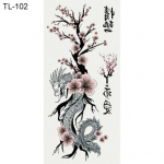 Butterfly Dragon Ajutised t&auml;toveeringud Lillede kehakunstiga &uuml;lekantavad t&auml;toveeringud Ajutise v&otilde;ltsitud t&auml;toveeringu kleebis TL-109