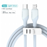 KUULAA vedel silikageeli 30W MFi PD USB C kaabel iPhone 13 12 Pro Mini Max kiirlaadimiskaabel MacBook iPad Pro Type-C kaabel 1M valge