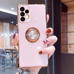 Luksuslik telefoni&uuml;mbris Samsung Galaxy A52 A52S 5G A72 A53 S21 S22 Ultra S20 FE Note 20 9 S10 10 Plus A 53 kestaga katter&otilde;nga hoidja jaoks For Samsung RT-1A roosa