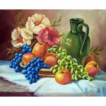 DIY Teemantmaaling Puu T&auml;is&uuml;mmargune puur Teemanttikandid Lilled Pilt Teemantmosaiik K&ouml;&ouml;gi seinakunst Kodukaunistus Full Round 20x30CM