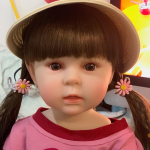 55 CM pehme silikoon Armas taass&uuml;ndinud beebinukk, 22-tolline m&auml;nguasi, elutruu realistlik printsess v&auml;ikelapse Bebe j&otilde;ulukink