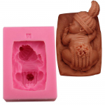 Uus 3D Silikoonist Baby Fondant K&auml;sitsi valmistatud vormiseep Lastele magamiskooki kaunistamine K&ouml;&ouml;gin&otilde;ud S&ouml;&ouml;gibaar Mittenakkuvad j&otilde;uluk&ouml;&ouml;git&ouml;&ouml;riistad