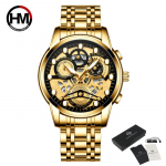Man Business Quartz Watch Clock Casual Fashion Gold Watch Mens Water resistant watches Top Brand
