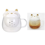 Les Tr&eacute;sors De Lily [A3511] &ndash; valge keraamiline klaasist kruus  Cats  (koos infusiooniga ) - 35 cl valge