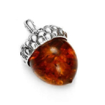 Les Tr&eacute;sors De Lily [Q6785] &ndash; h&otilde;bedane ripats  Inspiration  merevaigust konjak (roodiumiga kaetud) - 15x14mm (sarapuup&auml;hkel) oranž