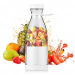 Kaasaskantav mini elektriline blender, 300 ml mahlapressi tass, 6 laba smuuti piimakokteili mahla jaoks imikutoidu jaoks valge