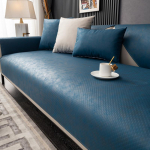 Veekindel diivanipadi Four Seasons libisemiskindel mugav diivani kate 110*210cm sinine