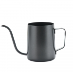 1tk must kohvikann 304 roostevabast terasest pikk kitsa tilaga hanekelaga veekeetja k&auml;sitsi tilgutatav veekeetja kaanega 350/ 600 ml kohvi-teekann 350ml