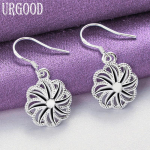 925 h&otilde;bedast &uuml;mmarguse tuuleveski mustriga kukutatud k&otilde;rvar&otilde;ngad, ehted