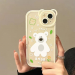 3D Bear pehmest silikoonist telefoni&uuml;mbris iPhone'ile 11 12 13 14 Pro Max Fundas Iphone 11 12 13 14 Pro Iphone11 Armsad multifilmi l&auml;bipaistvad kaaned For iPhone 11 Pro