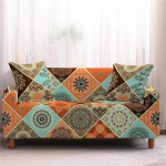 Bohemia stiilis veniv diivanr&auml;tik Mandala k&auml;etugi diivanikate saastumisvastane elastne libisemiskate Home Decor 3 istme diivanikatted 1 seater 90-140cm