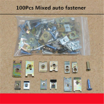 100X segaauto kere uksepaneeli kinnituskruvi U-t&uuml;&uuml;pi tihendi poritiiba metallist klambrid