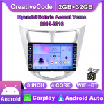 Carplay 2din Androidi autoraadio multimidia videopleier Hyundai Solaris Accent Verna 2010-2016 jaoks koos nupunupuga navigeerimisega GPS 2+32GB 2+32GB