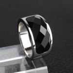 Not Fade Roostevabast terasest Signet Biker Rings meestele Okultse L&otilde;igatud Mustast Kivist Unisex Ehted 10 h&otilde;be