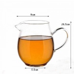 Tere l&auml;bipaistev kuumakindlast klaasist teekann Cha Hai Gongdao teetass Fair Kruus Teetassi teekomplekt 450ml