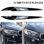 1paar esitulede kate silmalau l&auml;ikega must kulm BMW F15 X5 F16 X6 jaoks 2014-2018 auto stiil black