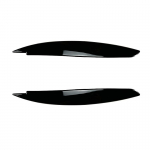 BMW 1. seeria E81 E82 E87 E88 2008-2013 jaoks l&auml;ikiv must esitulede kulmude laugude kaane kleebis auto Gloss Black
