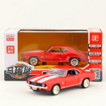 1/36 Scale Chevrolet Camaro SS 1969 Diecast automudeli m&auml;nguasi, tagasit&otilde;mmatav m&auml;nguasi koos heli ja valgusega lastele v&auml;ikelaste poiste t&uuml;drukute kingituste kollektsioon 1/36-12.5x5x3.5cm punane