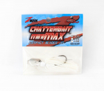 Zman Chatterbait Mini Max uppuv peibutis 1/4 untsi Pearl Ghost (7784)