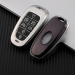 Uue disainiga TPU kaugjuhtimispuldi v&otilde;tme&uuml;mbrise kattepult Hyundai Sonata Nexo DN8 Santa Fe TM Tucson NX4 PHEV Staria Ioniq 2020 2021 2022 tarvikutele valge