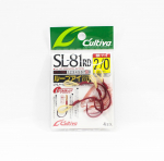 Omanik SL-81 RD &uuml;he konksuga silmussilm, l&uuml;hikese abiga landikonks 2/0 (9574)