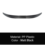 Universaalne spoiler autode paigaldamine ABS-sabavarda t&uuml;&uuml;pi auguvaba fikseeritud tiib, kolmeosaline reguleeritav 115-125 cm Matt Black Red black