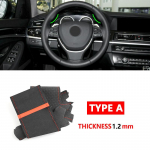 Auto roolikatte nahkkatte viimistlus BMW 5 6 7 seeriale F10 F07 F11 2009-2017 F12 F13 F06 2011-2018 F01 F02 A red line-Red