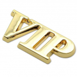 Auto 3D Metallist Kleebis VIP Logo Autode Stiilimine Auto Autokere Pagasiruumi M&auml;rgi Dekoratsioon Kleebis Mootorratas Auto Kleebis Autotarvikud kuld