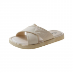 Suvised naiste paksu tallaga v&auml;lisr&otilde;ivad sussid libisemiskindlad sandaalid, klambriga rannasandaalid, meeste paarikingad 36-37 valge