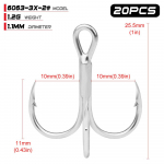 San Beni verek&uuml;na konks koos Barb Anchor Hook peibutusp&uuml;&uuml;givahenditega 10#20pcs/box